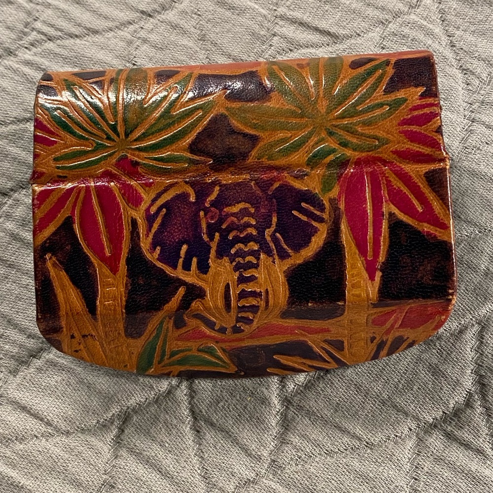 Vintage Leather Lipstick Holder